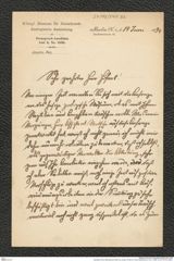 Nachlass Franz Steindachner, Brief von Gustav Tornier an Franz Steindachner (12.01.1908), Inv.Nr. 547.02, Seite 1